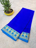 Gandaberunda Border Mysore Crepe Silk Saree - 103