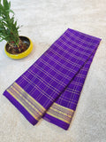 Double Checks Mysore Crepe Silk Saree - 109