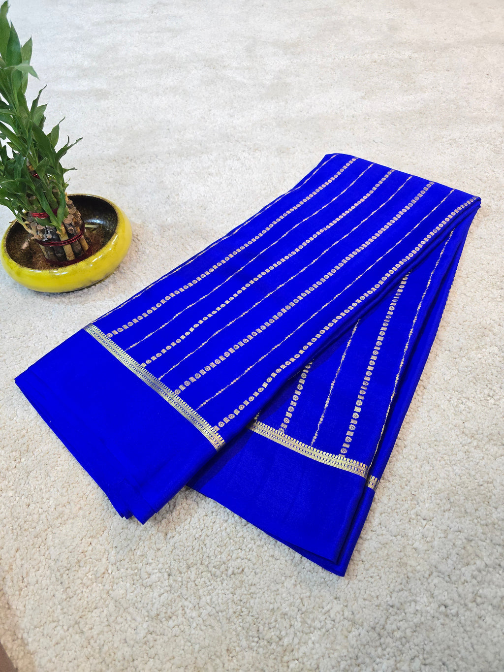 Borderless Mysore Crepe Silk Saree - 108