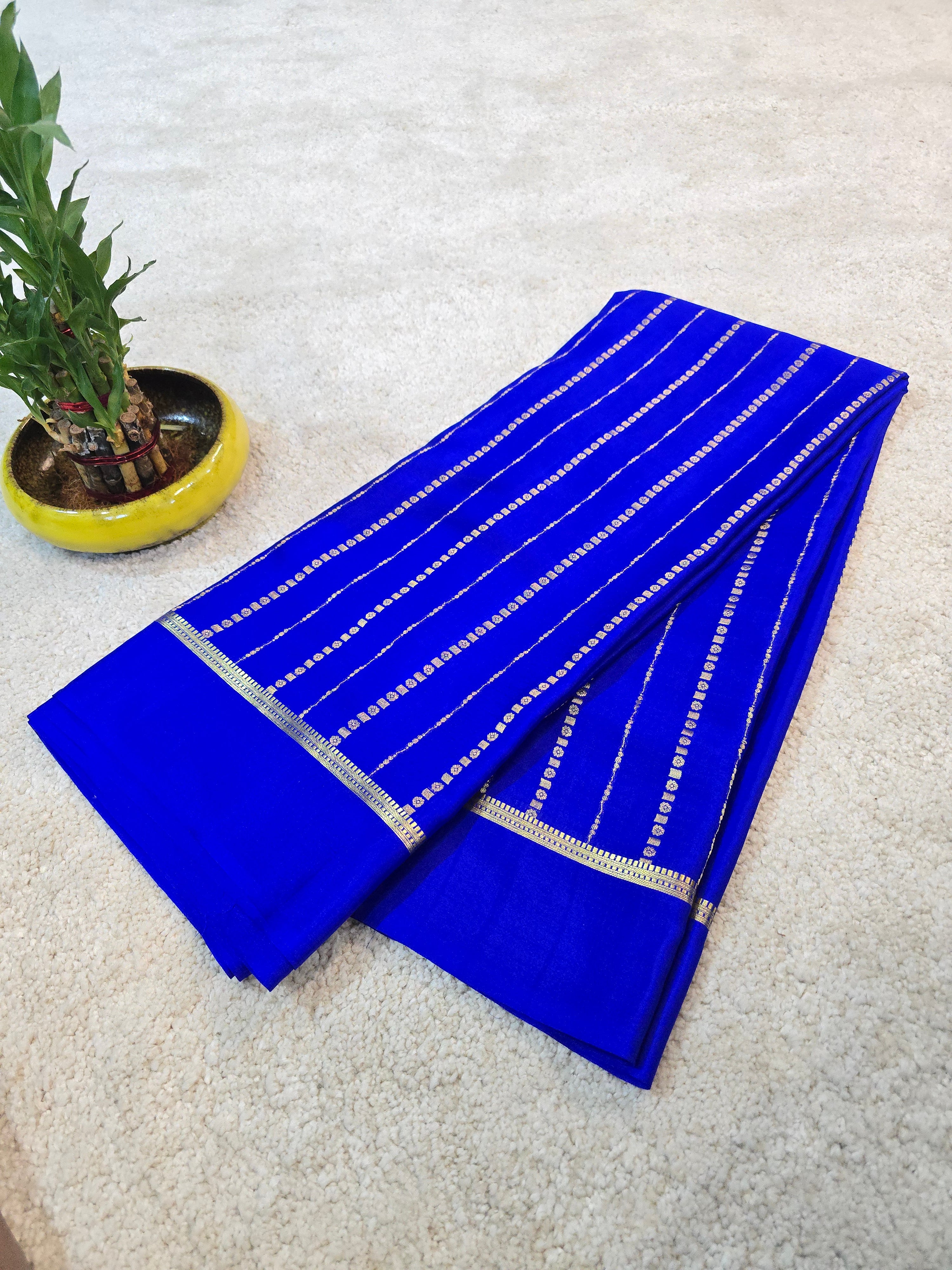 Borderless Mysore Crepe Silk Saree - 108