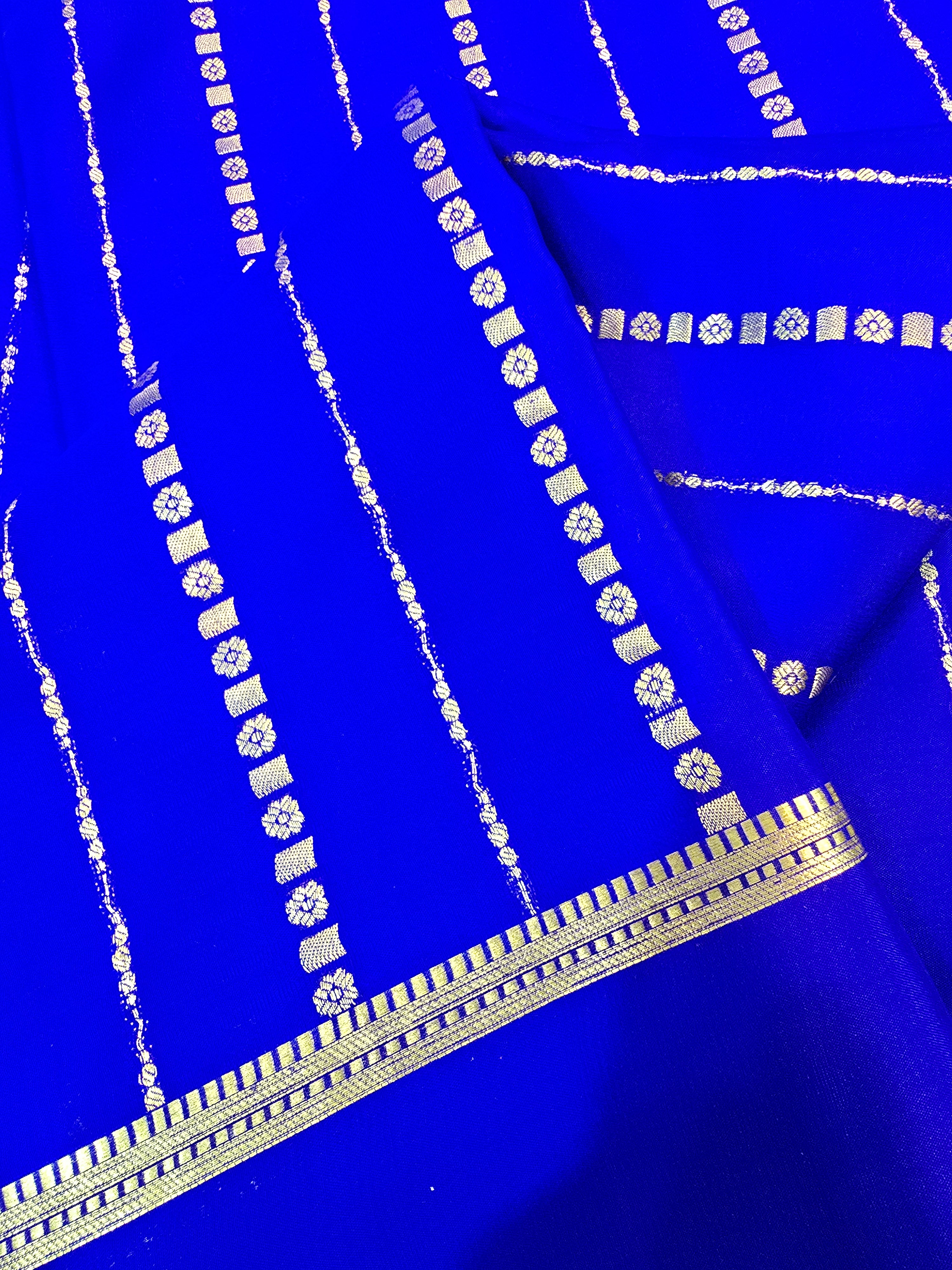 Borderless Mysore Crepe Silk Saree - 108