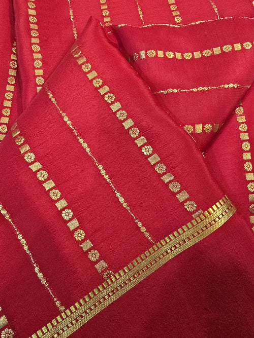 Borderless Mysore Crepe Silk Saree - 106