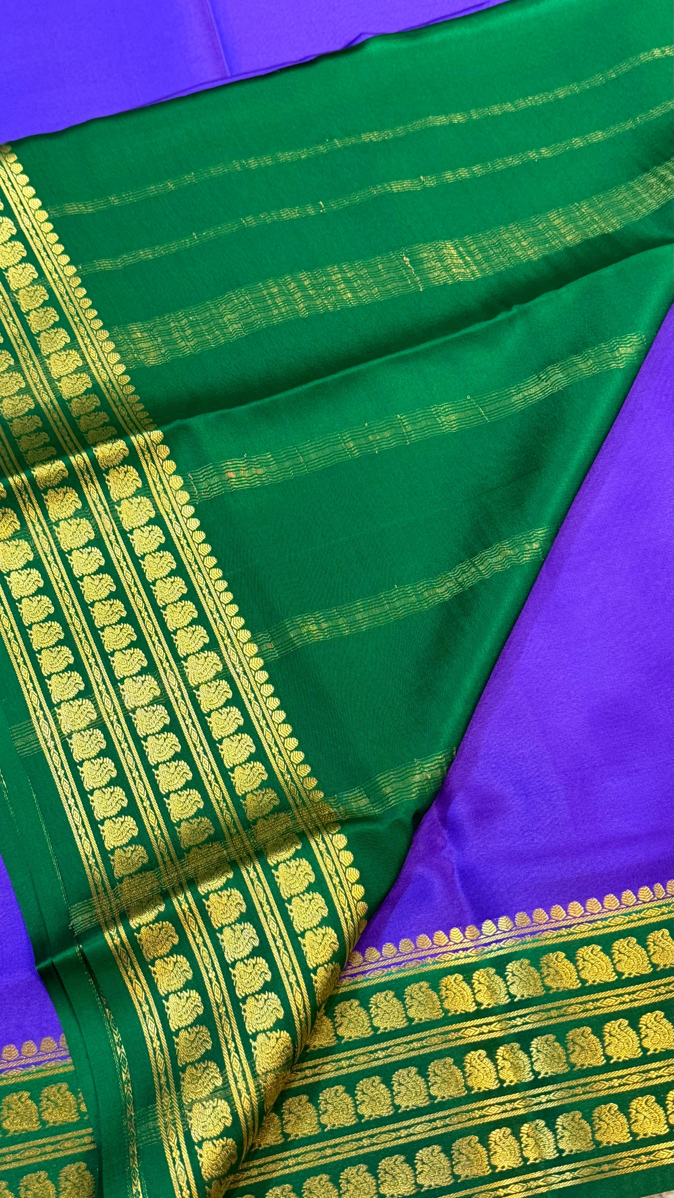 Pure Mysore Crepe Silk Saree