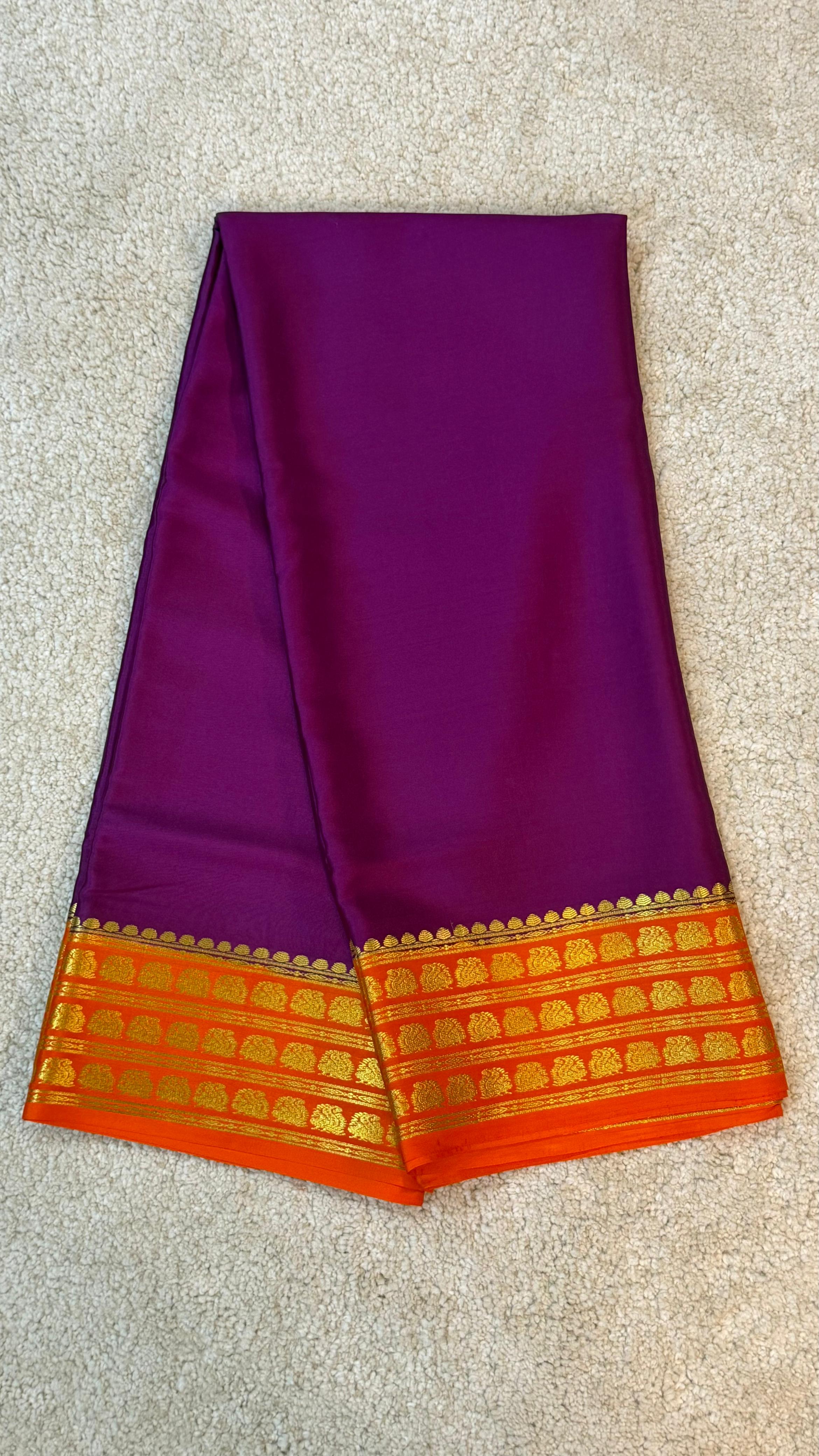 Pure Mysore Crepe Silk Saree