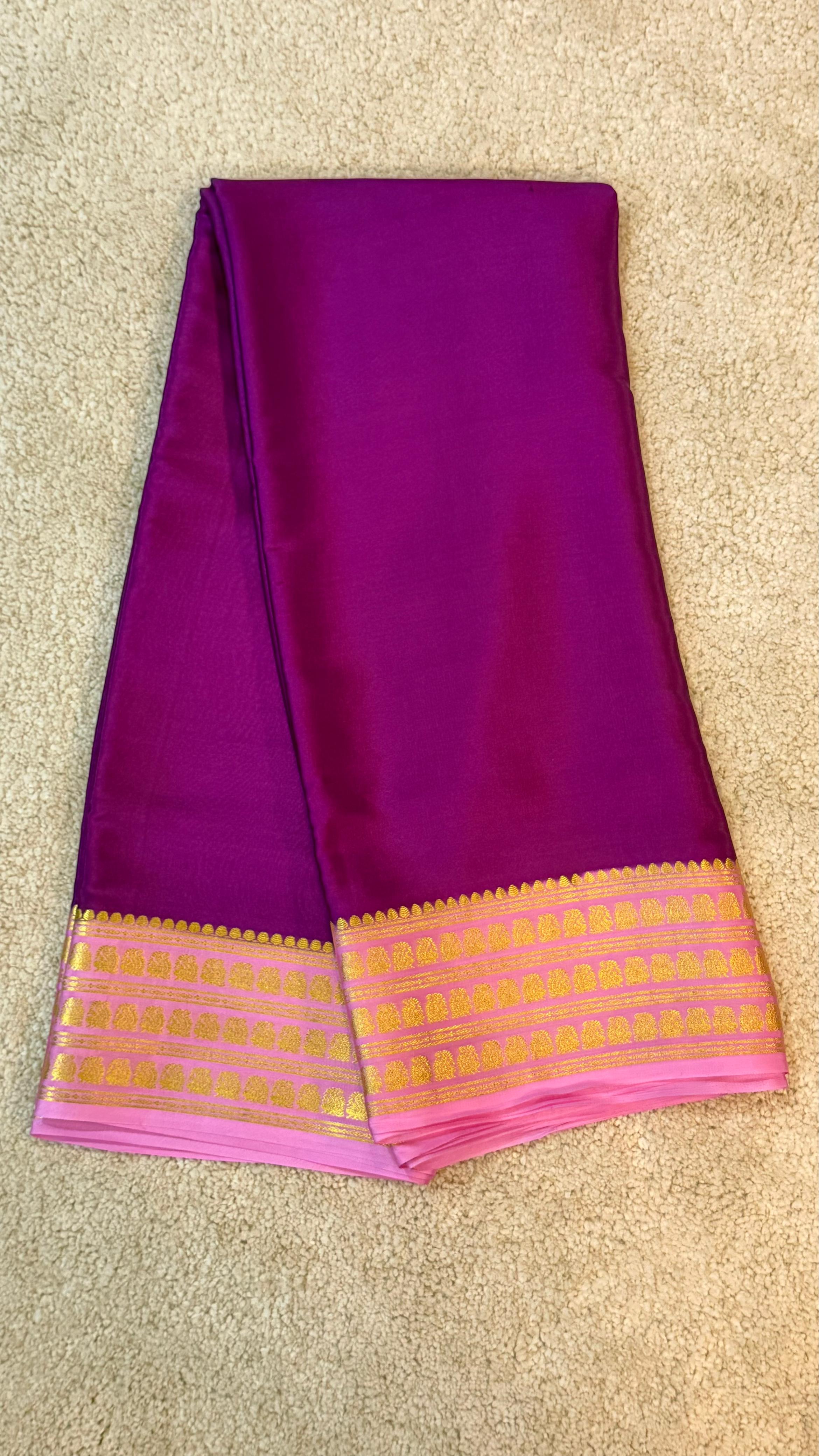 Pure Mysore Crepe Silk Saree