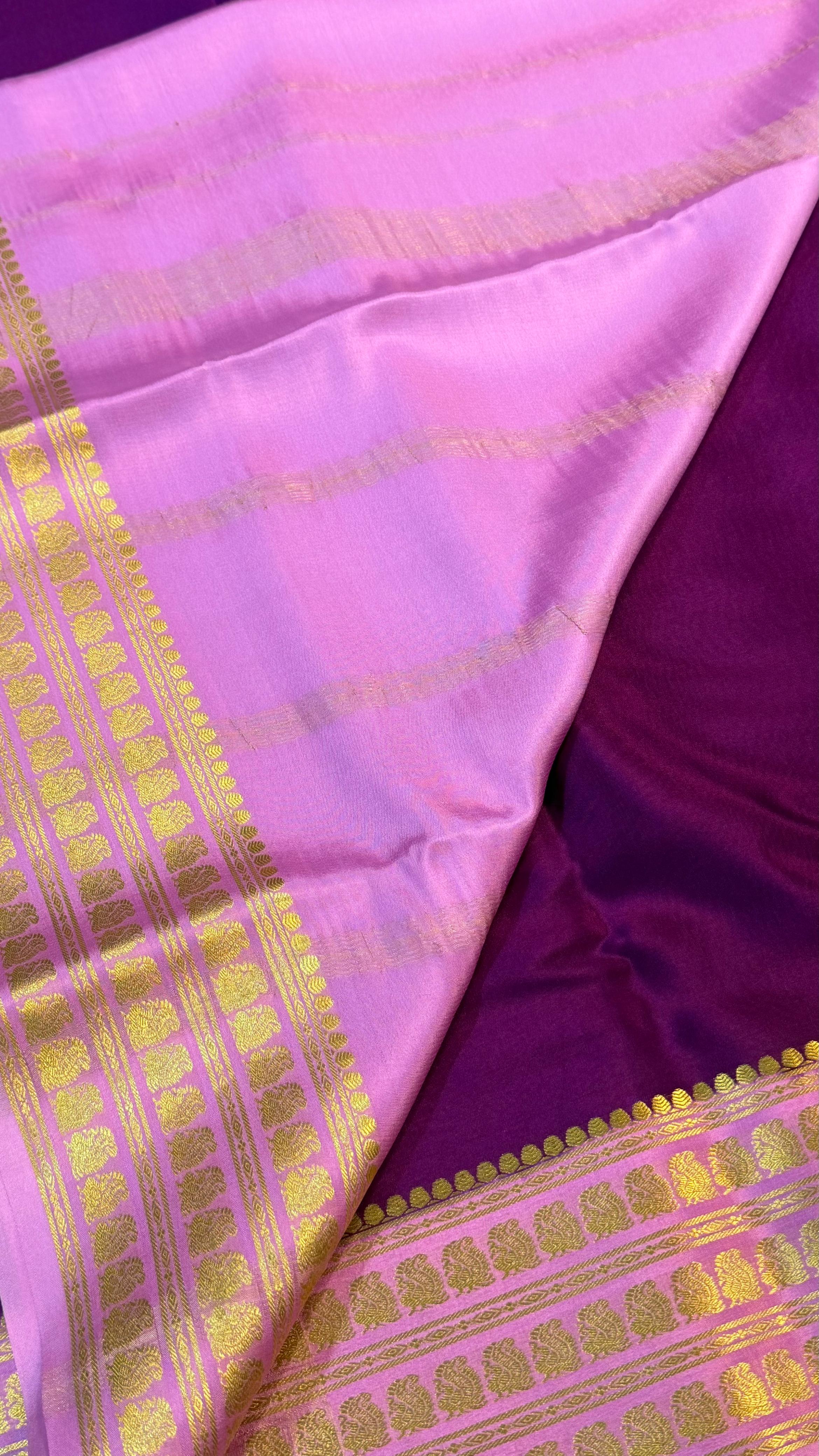 Pure Mysore Crepe Silk Saree