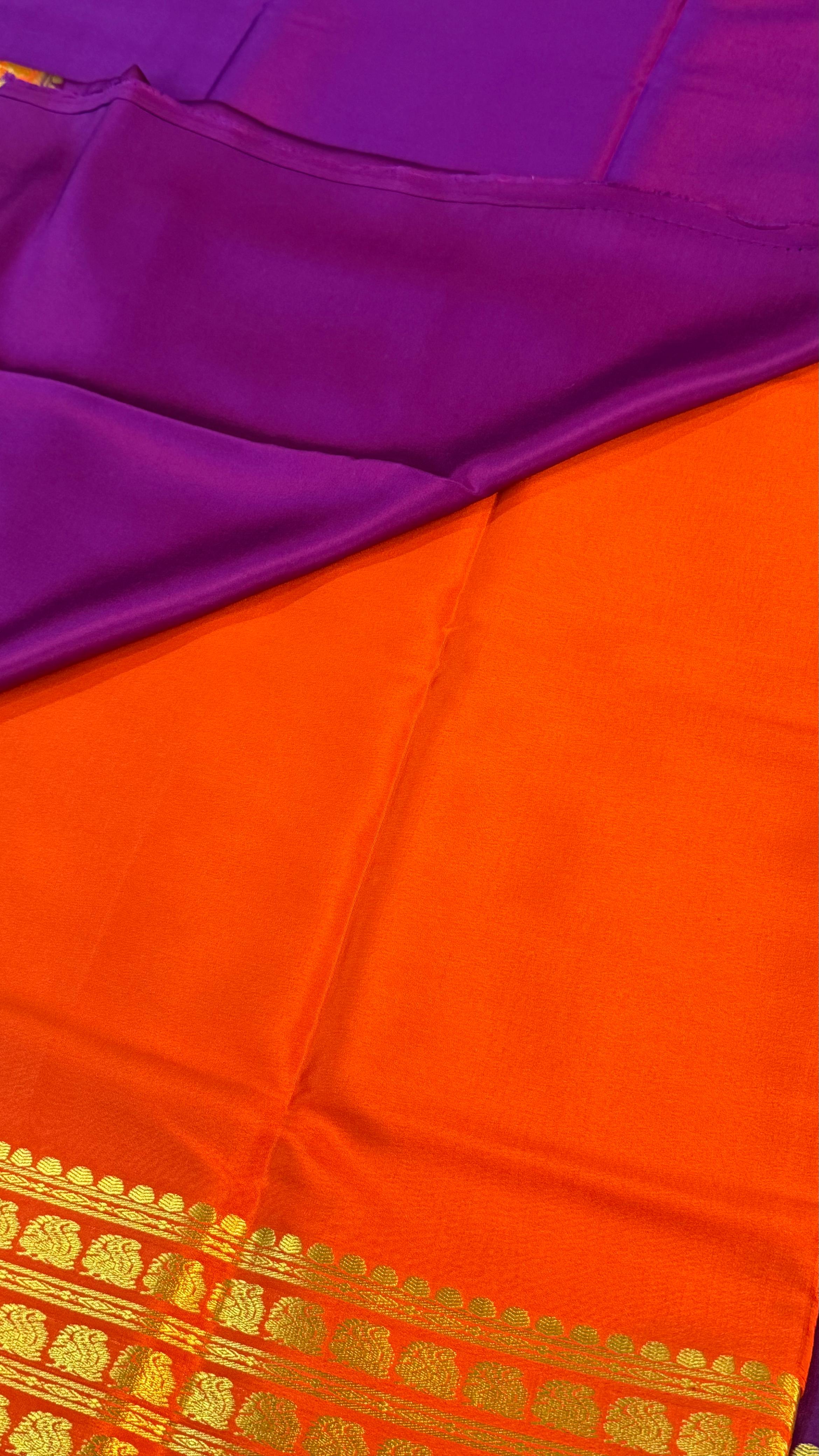 Pure Mysore Crepe Silk Saree