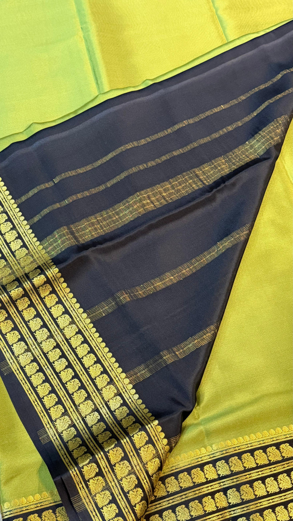 Pure Mysore Crepe Silk Saree