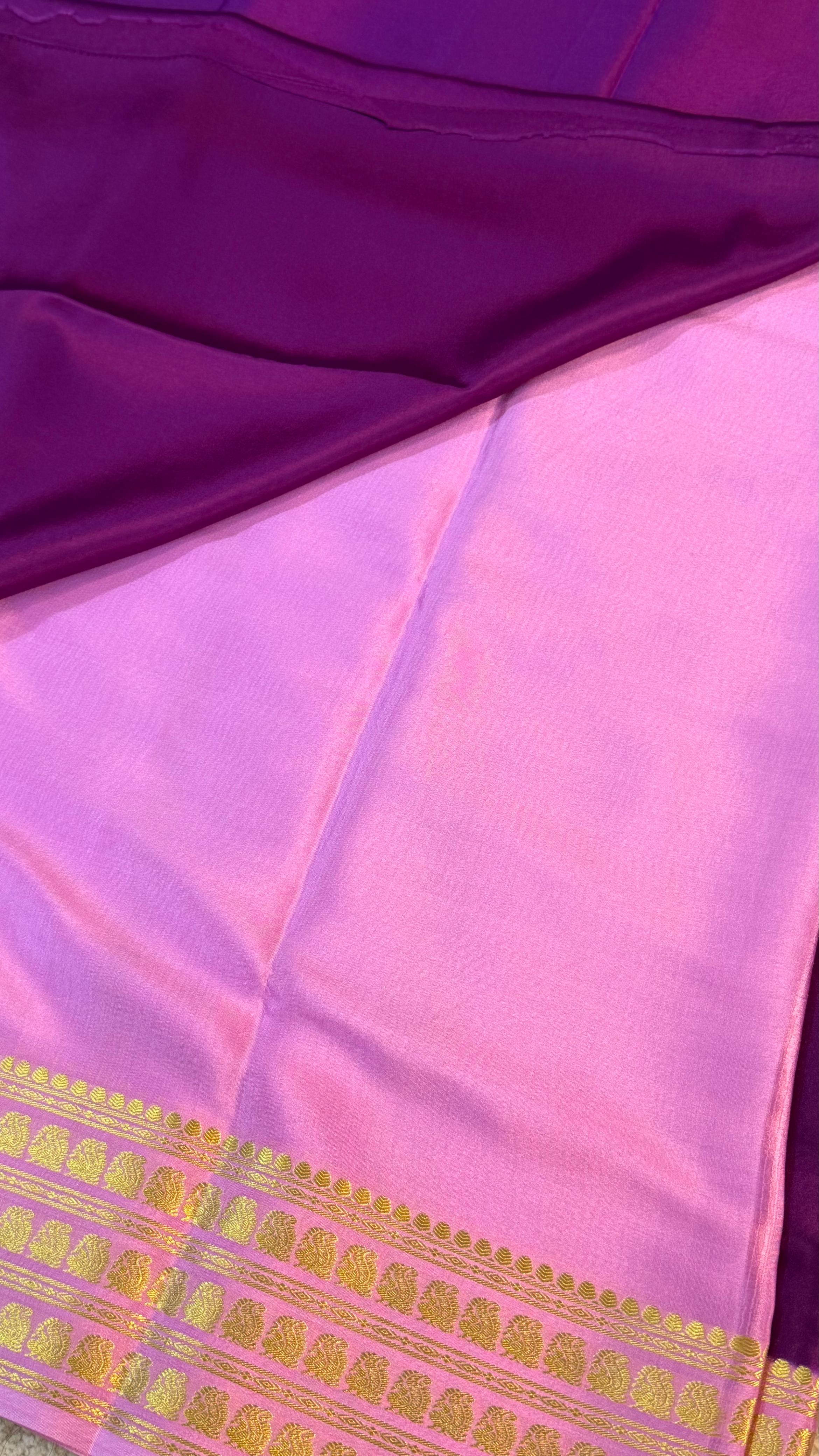 Pure Mysore Crepe Silk Saree