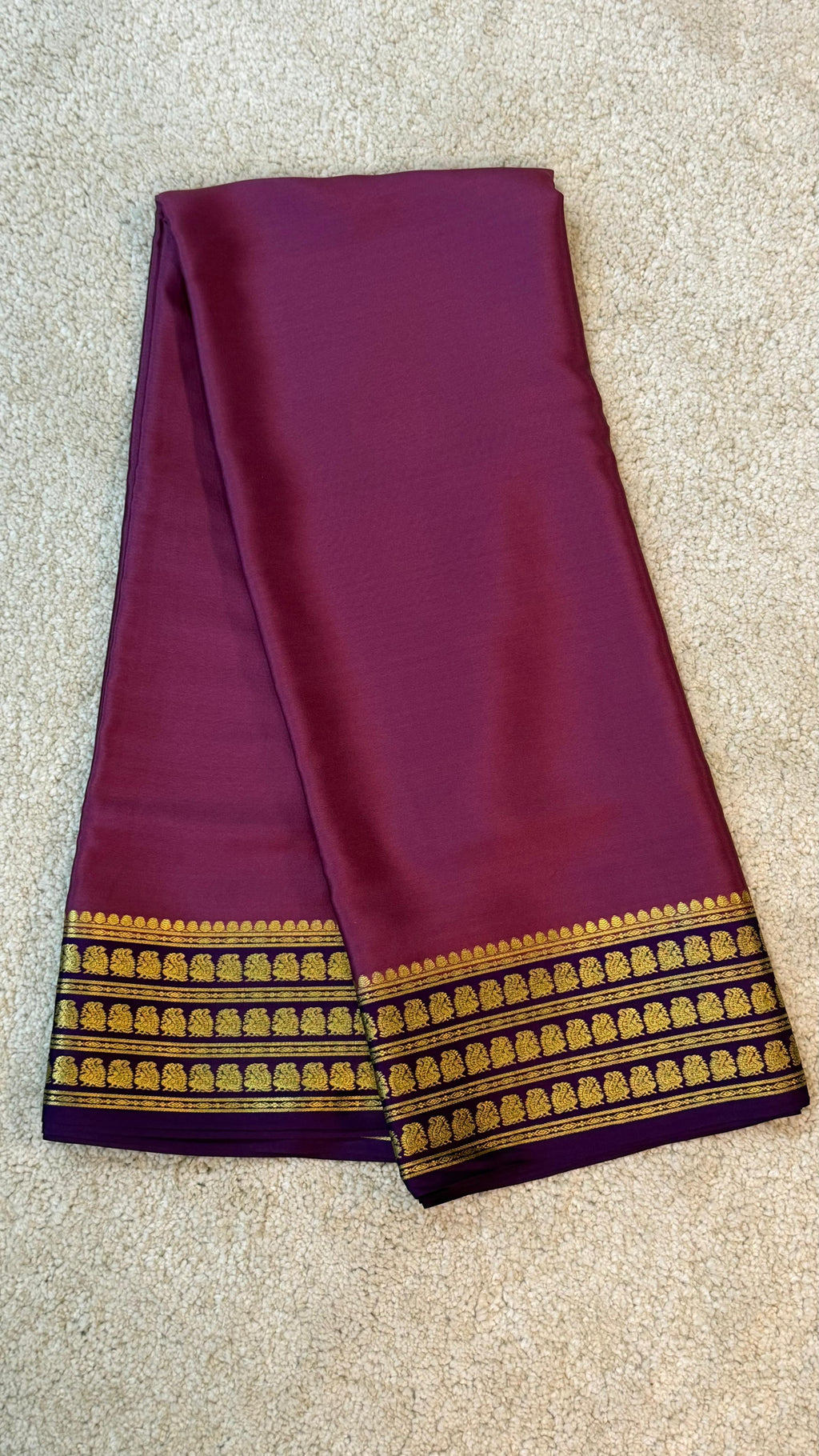 Pure Mysore Crepe Silk Saree