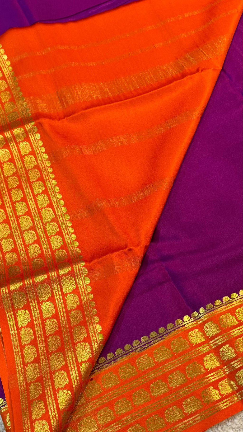 Pure Mysore Crepe Silk Saree